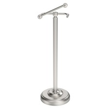 Toilet Paper Holder Stand Free Standing Stainless Steel Brushed Nickel Roll
