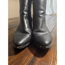 Express Black Studded Leather Women's Boots 10