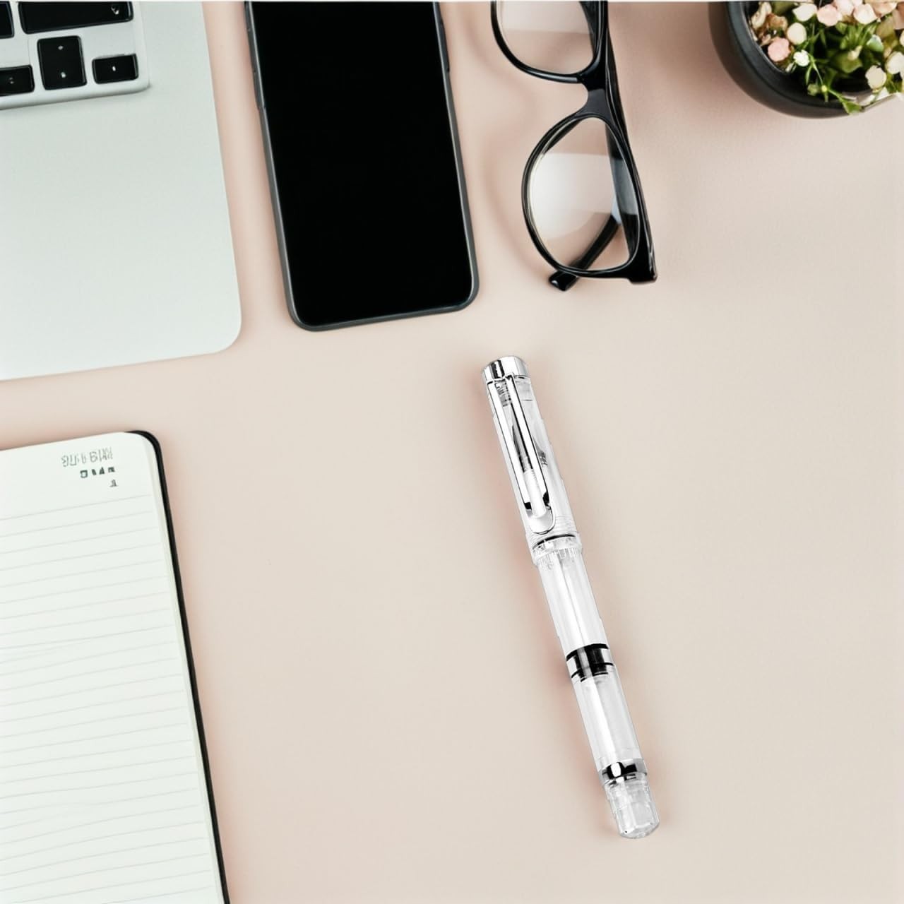 5Pcs Refillable Water Brush Pens Set – Flexible Nylon Tip for Watercolor, Cal...