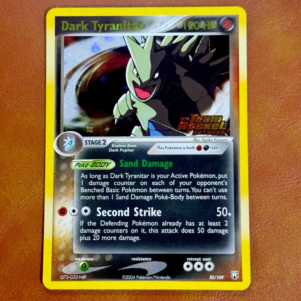 Dark Tyranitar 20/109 Team Rocket Returns Reverse Holo Near Mint ! Pokemon Card