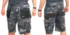 Heavy Duty Camo Moro Work SHORTS Mens Combat Trousers Multipocket Workwear