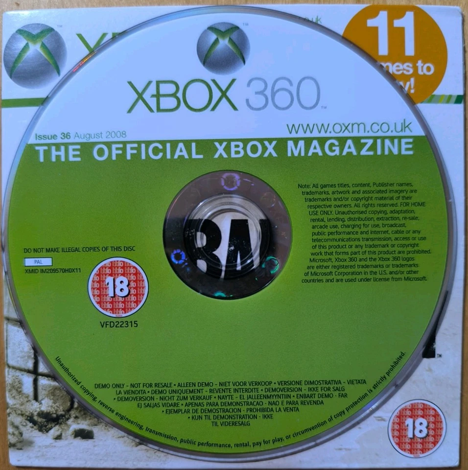 Issue 36 Demo The Official Xbox 360 Magazine - Microsoft Xbox 360 - VGC. - Image 3 of 4