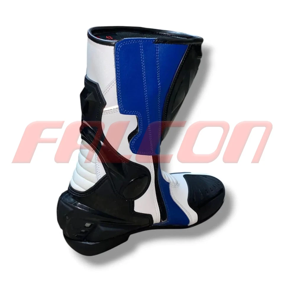 Botas de cuero Yamaha para carreras de motocicletas | Zapatos de montar en moto para hombre todas las tallas Foto 3 de 4