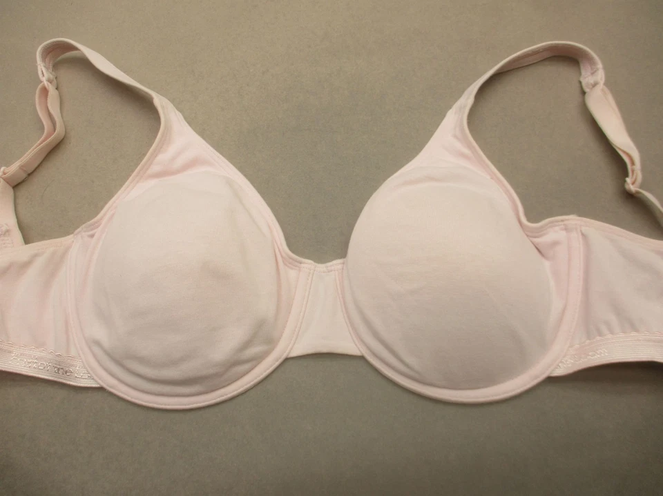 Sujetador 34D Fruit Of The Loom Mujer Beige Mezcla Algodón Forrado Con Aros Demi 7R Foto 2 de 4