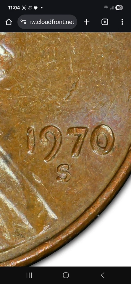 1970 S/S Lincoln Penny Error Doubled Die Obverse DDO RPM DDR FG - Image 2 of 4