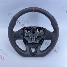 Custom matte Carbon Fiber Steering Wheel for Renault Megane 3 Coupe RS 2009-2016