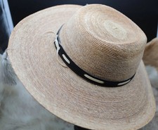 Legitimo Fidepal Sahuayo Sombrero Straw Hat Men 57 7 1/8 Chin Strap Mexico