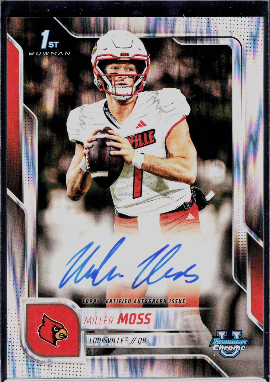 2025 Bowman University Chrome #BCA-MMO Miller Moss Auto Stealth Refractor