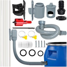 Regenwassersammler Fallrohr 60-80 mm Kunststoff Regensammler Regentonne Ansch...