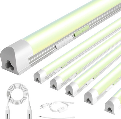 6 Pack 4FT LED Shop Lights, 30W 4500LM, Tunable 3000-6500K, Plug & Play