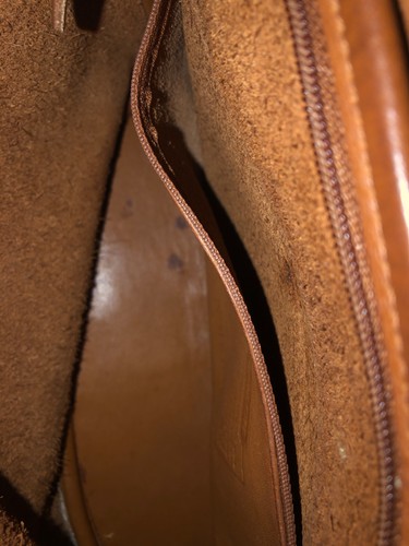 Vintage Coach #4150 Fletcher Saddle Bucket Crossbody Bag Flap Brown, Made in USA - Picture 10 of 12
