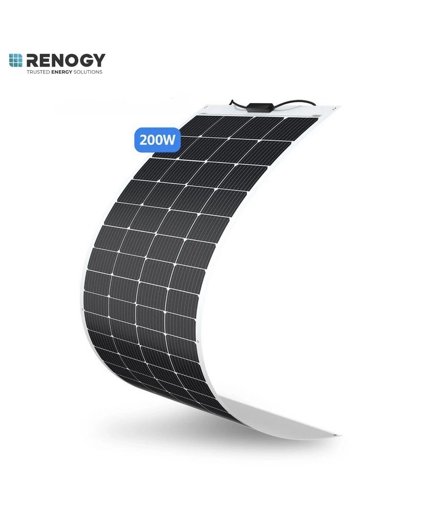 Renogy 200W 12V Flexible Monocrystalline Solar Panel RV Boat