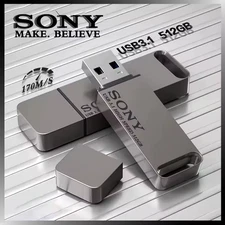 Sony High Speed USB Flash Drive, 512GB Metal USB Flash Drive