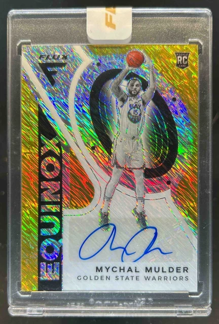 2020-21 Panini Flux Mychal Mulder Equinox Rookie Auto RC Gold #8/10 Warriors