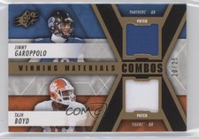2014 SPx Winning Materials Combos 20/25 Jimmy Garoppolo Tajh Boyd Patch b6s