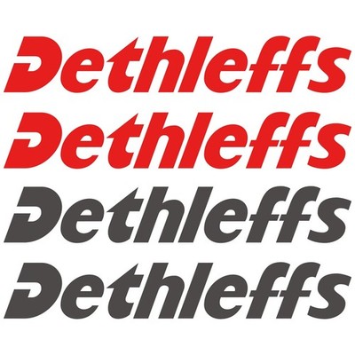 4 x Dethleffs  50cm x 8,2cm aufkleber sticker wohnmobil camper wohnwagen caravan