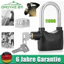 Bremsscheibenschloss Motorrad Schloss Alarm 110db für Moto Mofa Fahrrad Roller