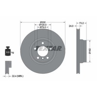 Textar 92242005 Bremsscheibe Vorderachse FüR Bmw