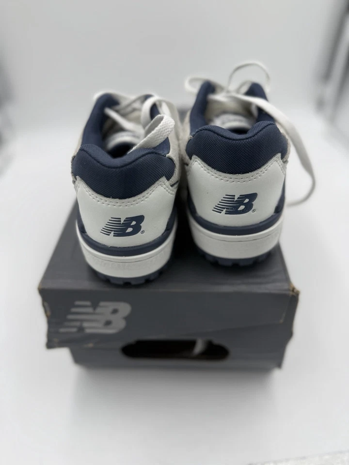 Talla 6Y - New Balance 550 Blanco Vintage Indigo (GS) GSB550TG Usado Foto 3 de 4