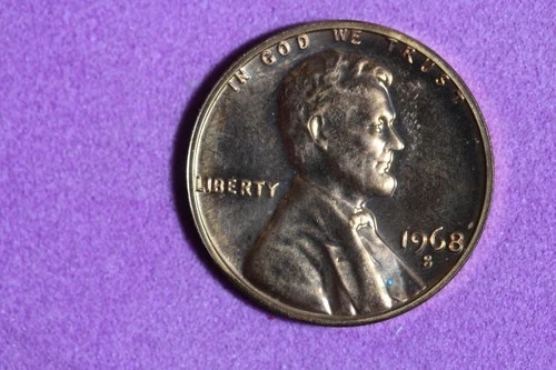 ESTATE FIND 1968 - S PROOF Lincoln Cent!!  #N08162
