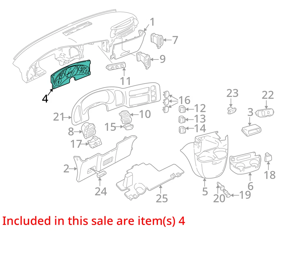 GM SAFARI 2000 velocímetro ID 16255825 847764 Foto 2 de 4
