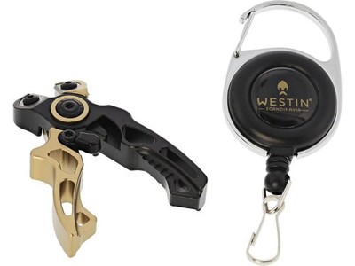 Westin Micro Line Cutter + Pin On Reel S Black Sand - Schnurschere Schere Cutter