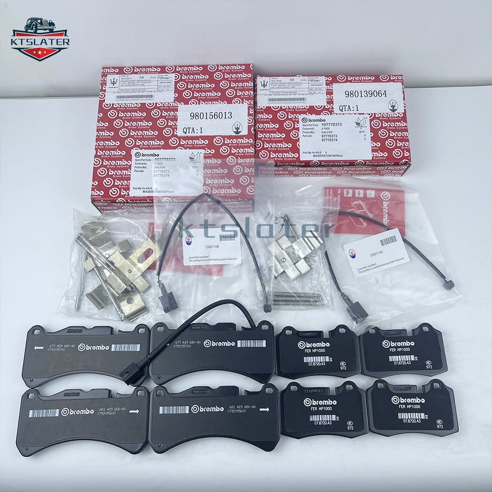 Front & Rear Brake Pads 980139064 980156013 For Maserati Ghibli  Quattroporte