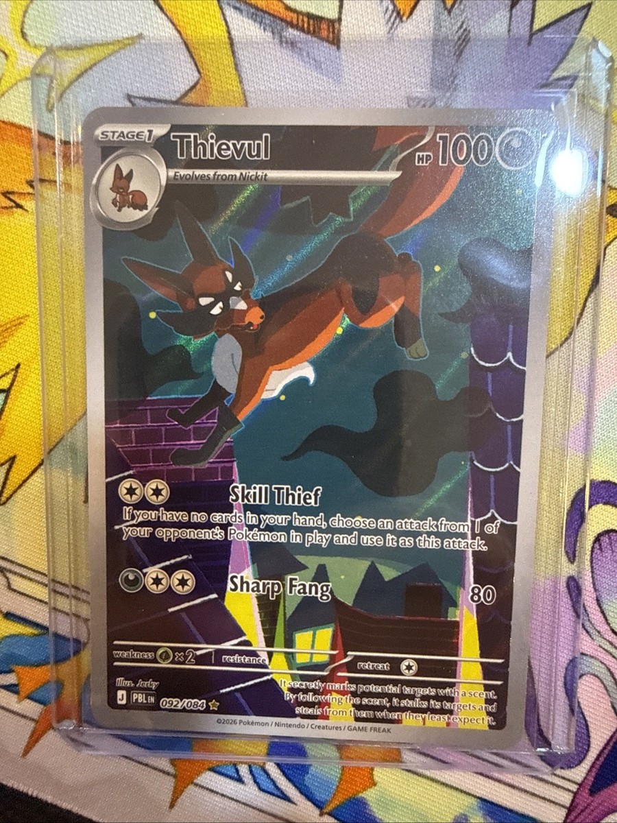Pokemon Thievul 092/084 Pitch Black Illustration Rare | eBay