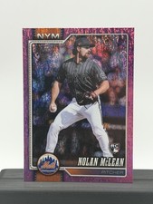 2026 Topps #214 Nolan McLean Pink Holo Foil New York Mets