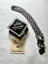 Vintage 22" Penny Pendleton Eyeglass Chain Silver Tone Metallic Rope in Case