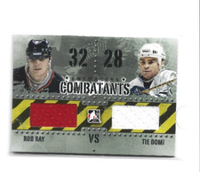 2011-12 In The Game Enforcers Combatants Jerseys C-16 Rob Ray Tie Domi