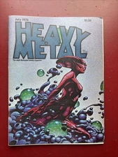 Heavy Metal Magazine July 1978 Richard Corben, Bilal Voss, Druillet
