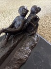 Cast Iron Gorilla Mom Pulling Monkeys  Heavy~Figurine Statue — photo 4