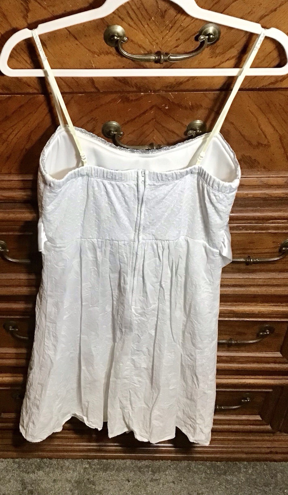 Ruby Rox Lined White Dress Size 9 - image 8