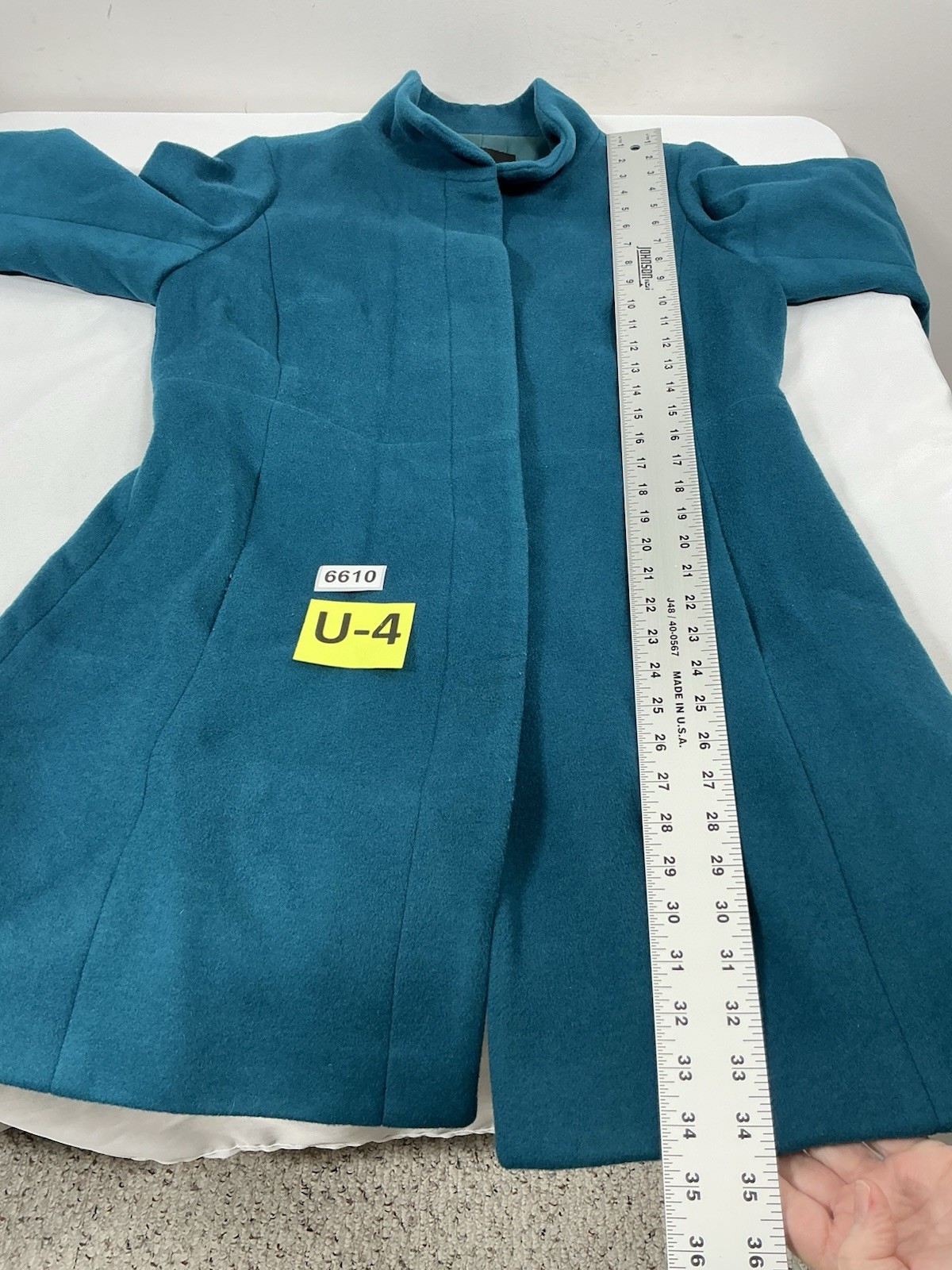 Womans Talbots Petite Button Down Winter Coat 12 … - image 5