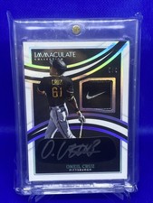 2022 Panini Immaculate  Oneil Cruz Eye Black Nike SWOOSH Tag Patch Auto /6