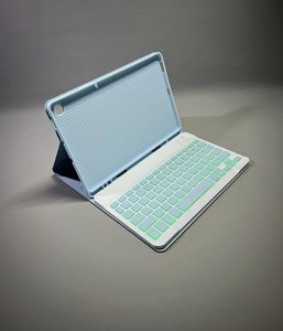 Hintergrundbeleuchtung Tastatur Etui Abdeckung Ganzkörper Folio für Samsung Galaxy Tab S6 Lite 10,4"