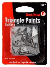 Red Multitool Glazing Points for Glass Frames 150 Zinc Coated Triangle Pieces
