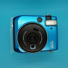 Fujifilm Instax Mini 70 Instant Film Camera Metallic Blue Tested Working