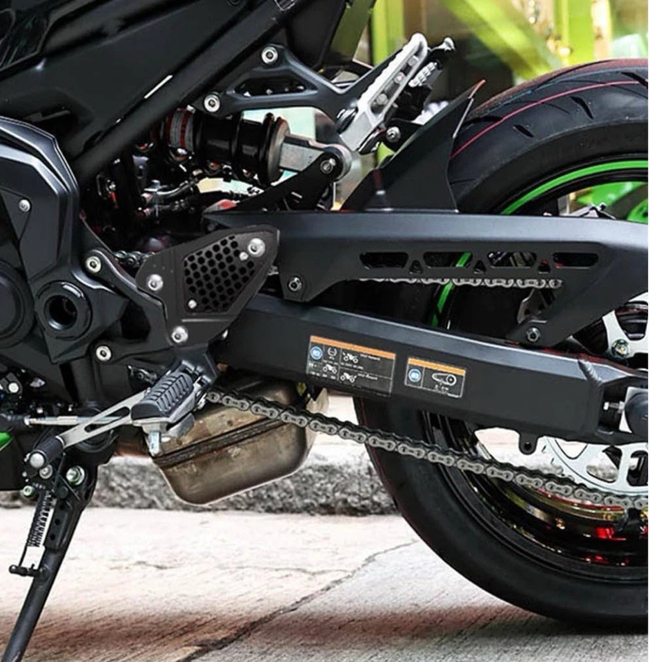 Protector de clavija de pie compatible con KAWASAKI para motocicleta protector de talón reposapiés. Leer descripción Foto 3 de 4