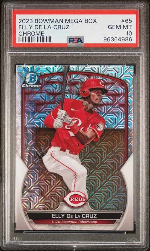 2023 Bowman Mega Box Chrome Elly De La Cruz #65 PSA 10