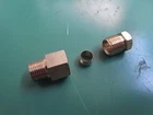 Central lubrication compression fitting 1/8-4 mm aluminium tube for distributor ETZS1/8-4
