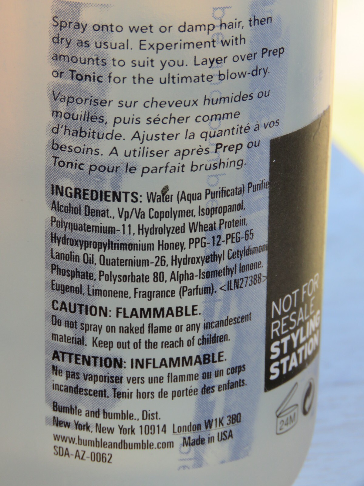 BUMBLE AND BUMBLE Bb THICKENING SPRAY 8 OZ