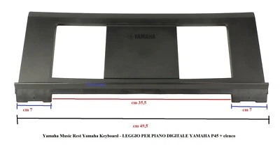 Yamaha LEGGIO ORIGINALE PER PIANO DIGITALE YAMAHA P45 P115 PSR-E343 + elenco