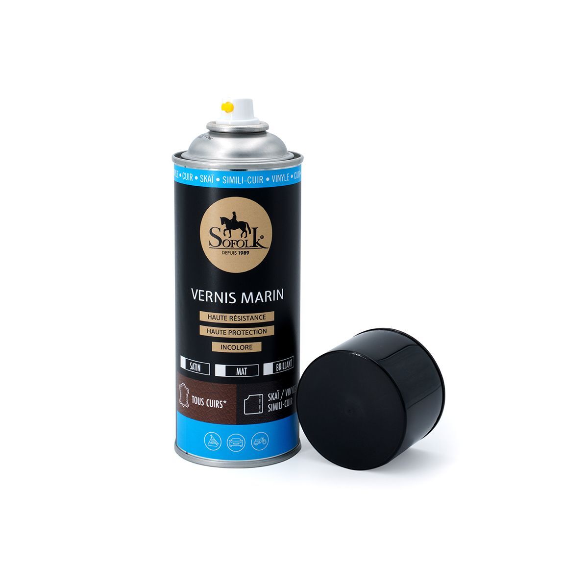 Vernis pour bain de soleil et banquettes de bateau en simili-cuir