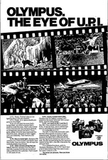 1979 Olympus Camera Vintage Color Print Ad Film 35mm OM-1 OM-2