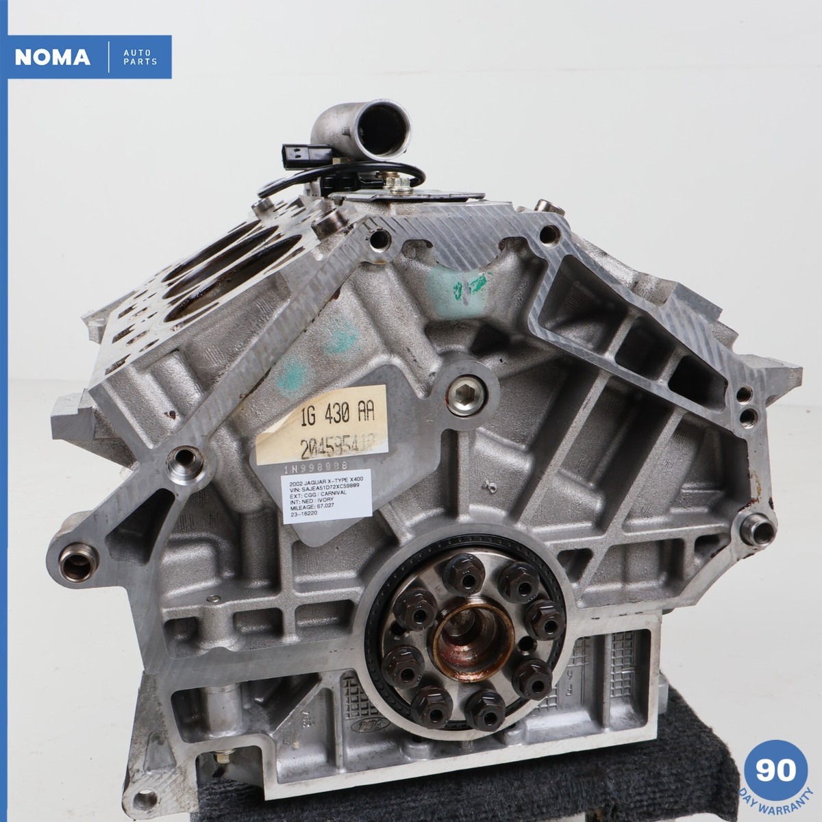 02-05 Jaguar X400 X-Type 2.5L V6 AJ25 Engine Motor Block 02-05 Jaguar X400 X-Type 2.5L V6 AJ25 Engine Motor Block