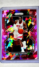 2021 2021-22 Panini Prizm Pink Ice Cracked Ice #321 Usman Garuba RC Rookie Card