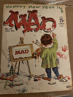 Mad Magazine #76 January 1963 After 59 years this lady is still going strong G+!