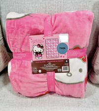 Hello Kitty Valentine s Day PINK TWIN 60 x 90" Throw Blanket Love Red Hearts